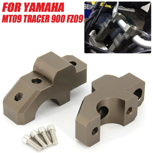 for YAMAHA MT09 Motorcycle Handle Bar Riser Clamp Extend Handlebar Adapter Mount