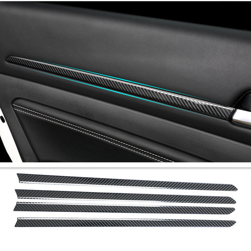 for Nissan Altima 2019-2023 Carbon Fiber Interior Door Molding Strip Decor Trim