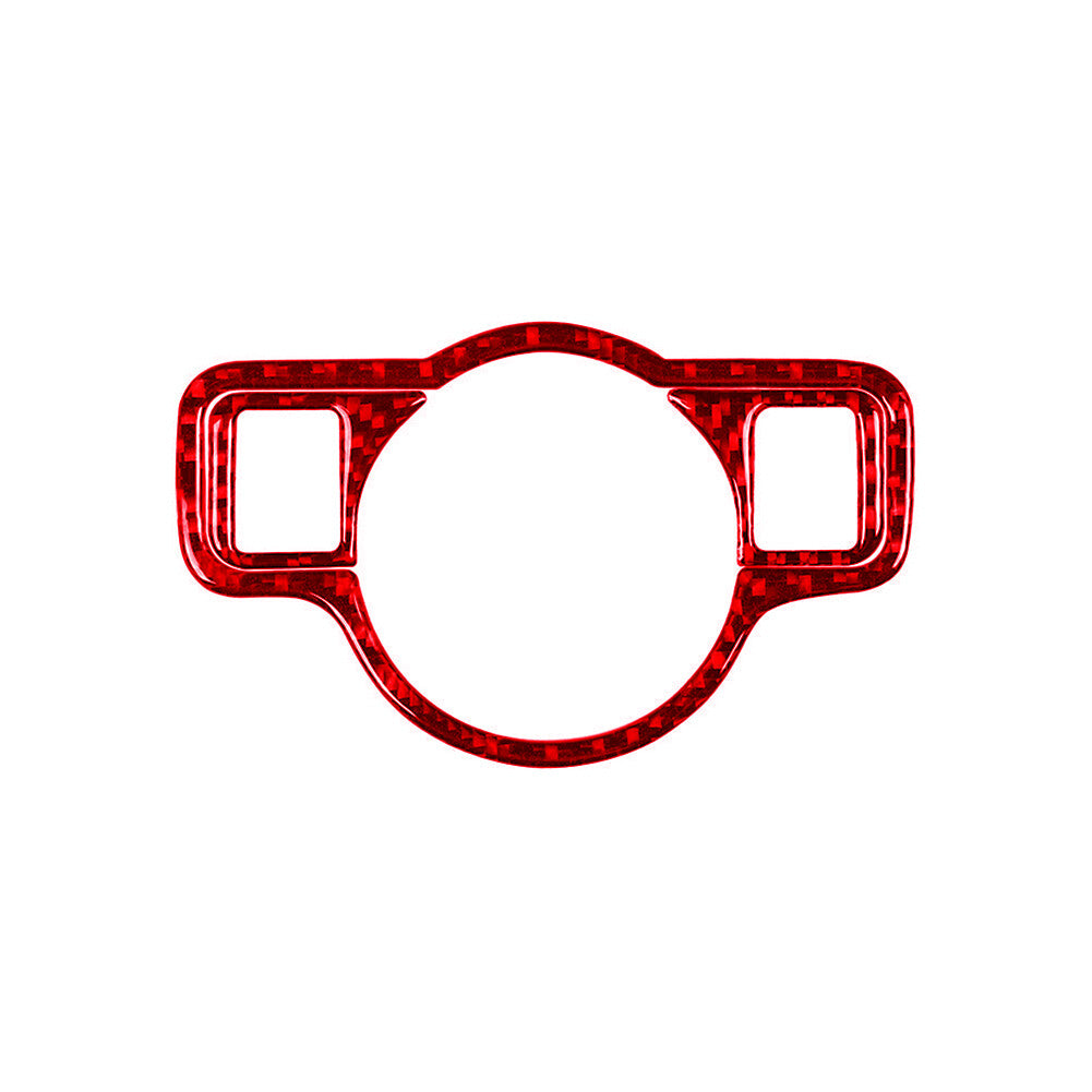 for Mercedes-Benz A B C E G CLA GLA GLK Red Carbon Fiber Headlight Knob Trim D