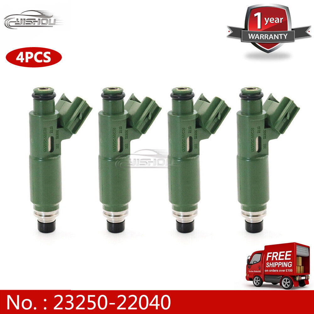 4 x 23250-22040 fuel injectors for 2000-2005 for Toyota Celica MATRIX MR2-Spyder 1.8L