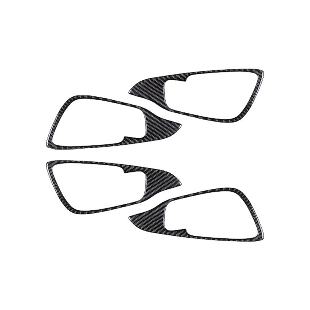 4PCS Carbon Fiber Door Handle Frame Cover Trim for Chrysler 200 2015-2017 Type B