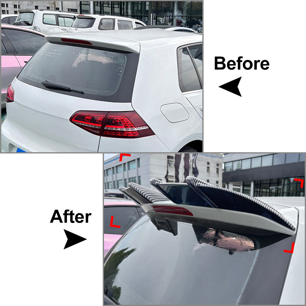 2pcs New ABS Rear Roof Spoiler Wing Lip for VW for Golf MK7 MK7.5 Rline 2013-19 2015