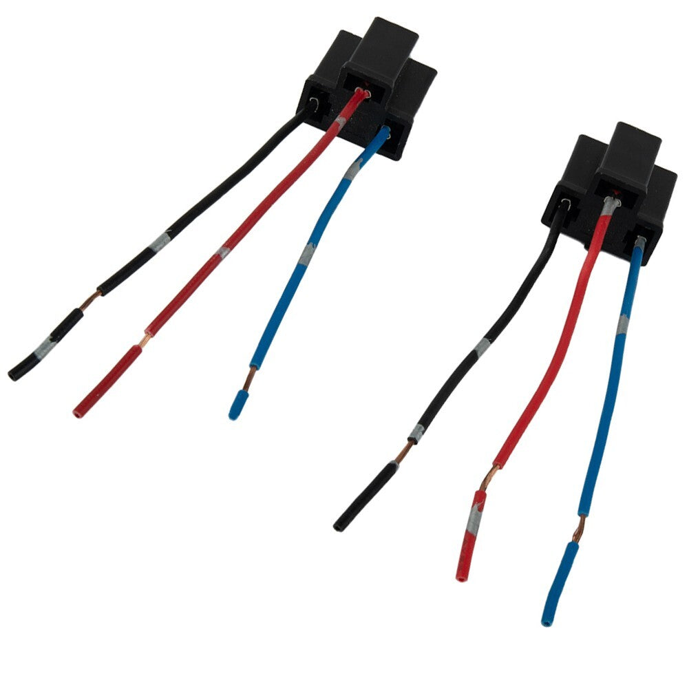 Useful Socket Part 12/24V 2 X 2pcs 3 Pin Accessories Connector H4 Plug