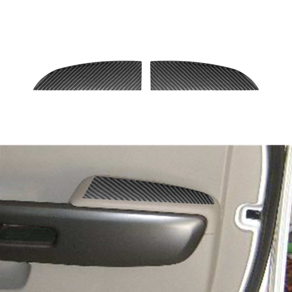 Carbon Fiber Front Door Panel UP Sticker Trim Cover for KIA Sedona 2015-2016