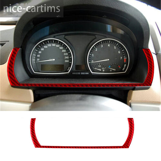 Red Carbon Fiber Dashboard Lower Strip Trim for BMW X3 E83 2004-2010 Accessories