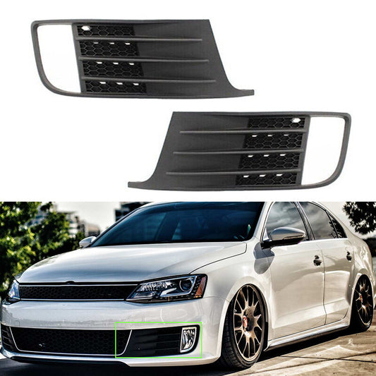 1 Pair Front Bumper Fog Light Lamp Grill Cover For 2012-2014 for VW for Jetta MK6 GLI