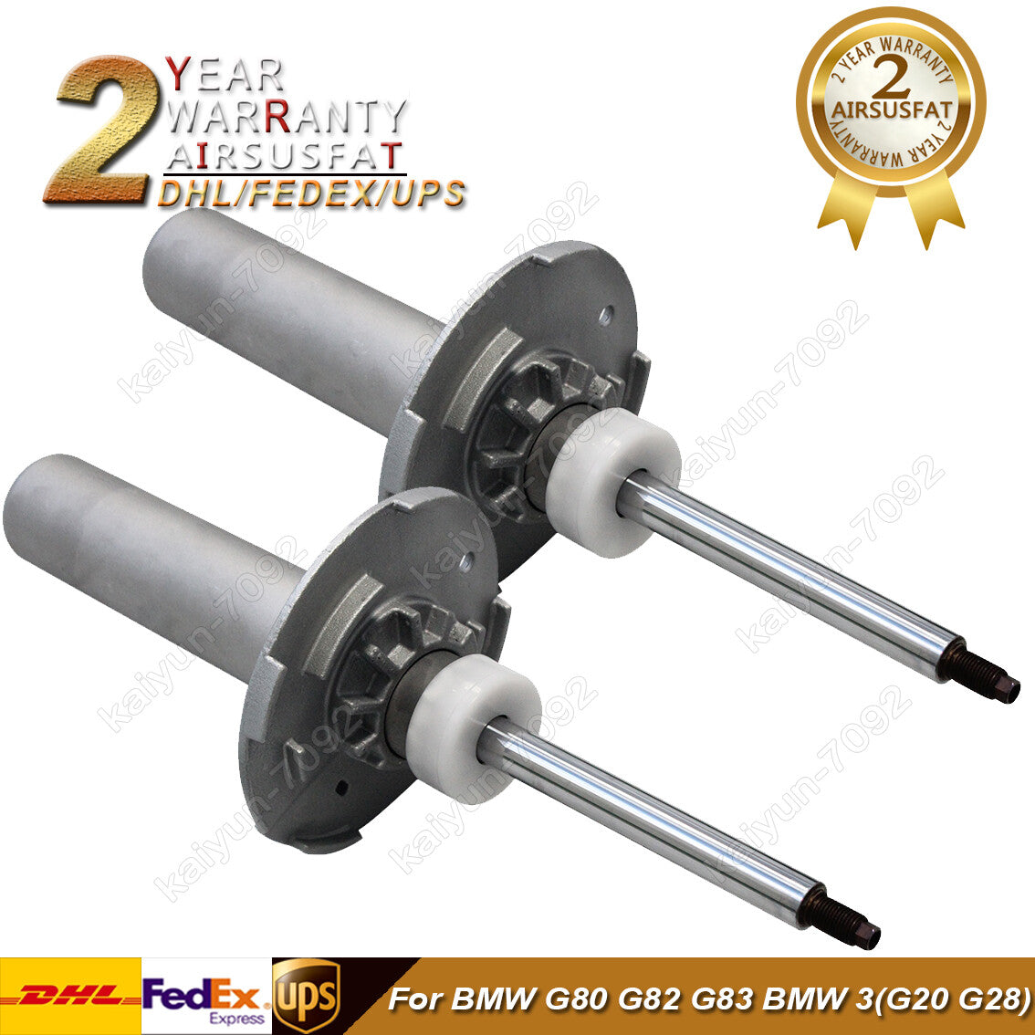 2x Front Shock Absorber Strut w/EDC for BMW G80 G82 G83 M3 M4 xDrive 31318091355