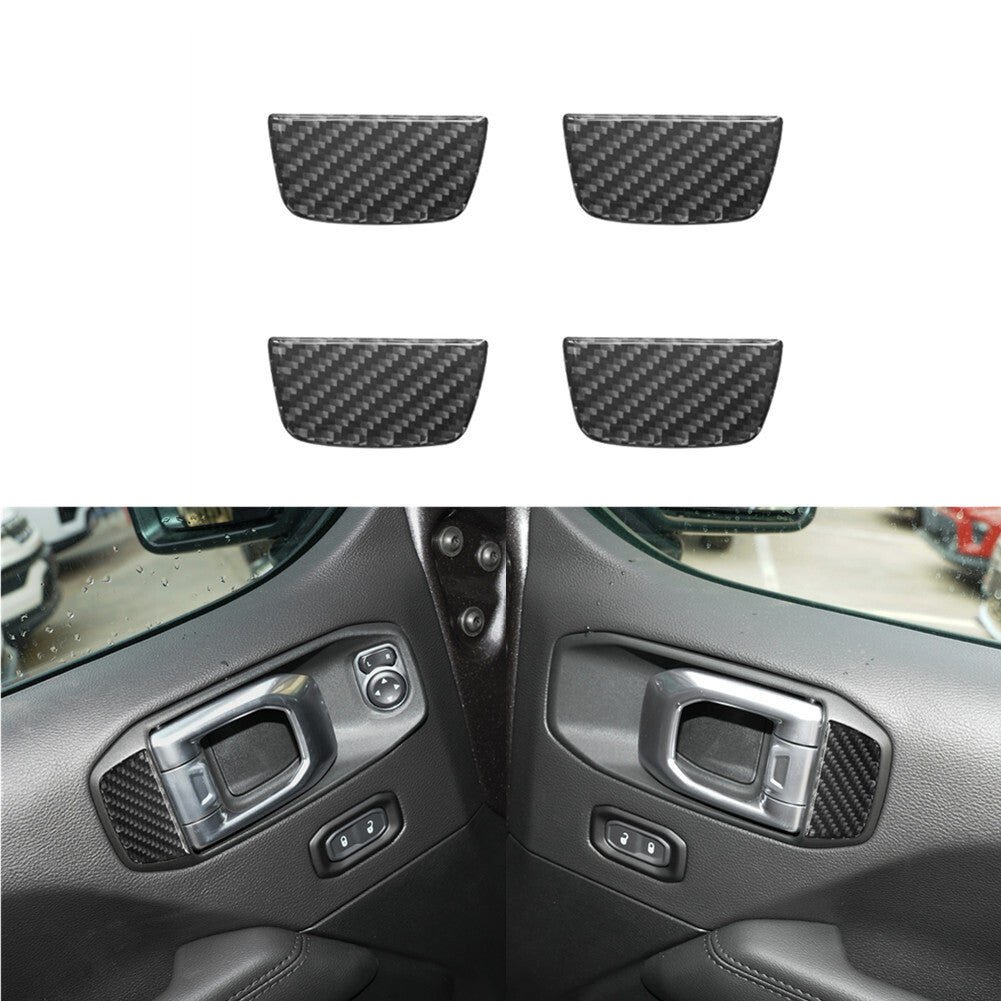 34Pcs Carbon Fiber Full Set Cover Kit for Jeep for Wrangler JL 2018+ Gladiator 2020+