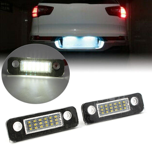 2x Fit for Ford Fiesta Fusion MK2 Modeo 18-LED Number License Plate Light Bulb
