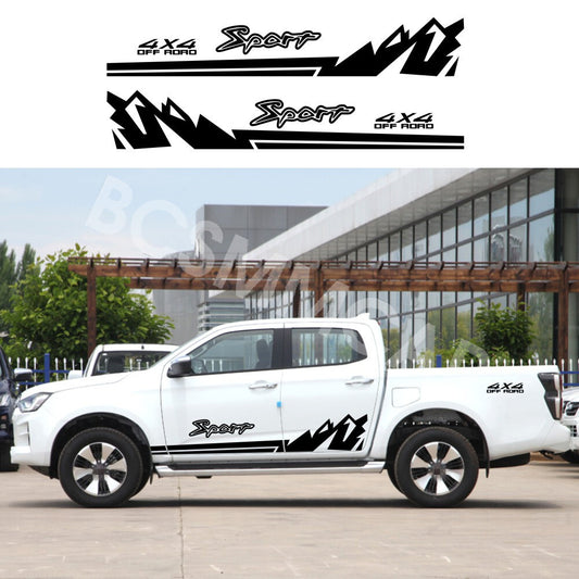 Side Stripes Body Decals Racing Graphics Sticker Fit for Ford Ranger 2001-2023