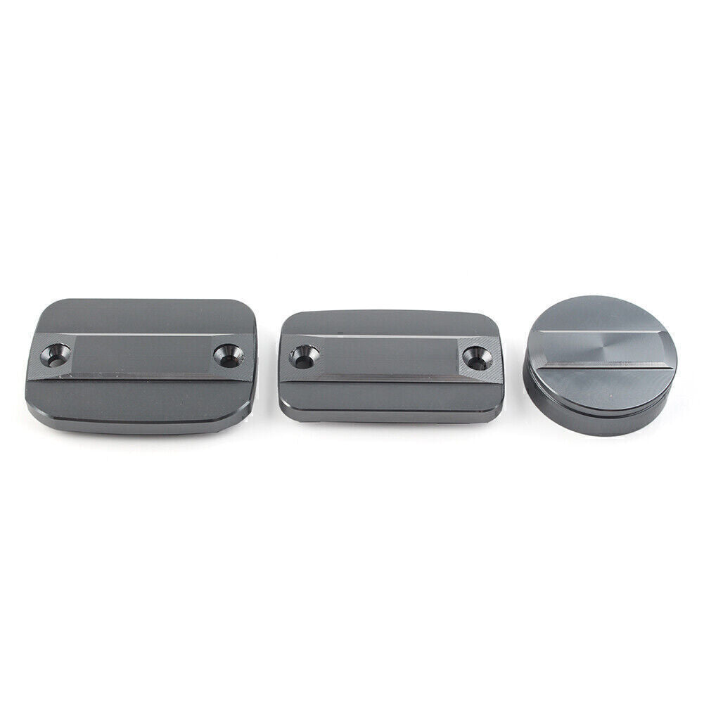 For Scrambler 1100 Front Brake Clutch Fluid Reservoir Cap Rear Brake Cover GREY
