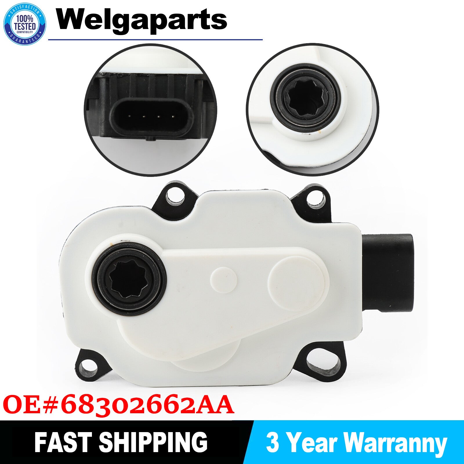 for Chrysler 200 2015-2017 Front Bumper Active Grill Shutter Actuator Motor US