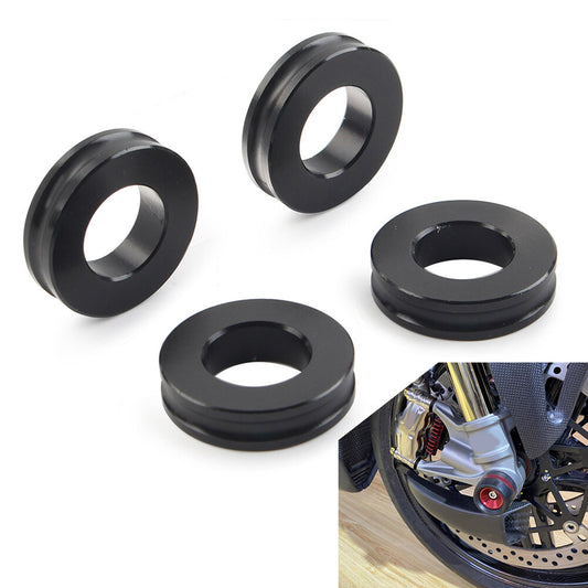 CNC Front Brake Caliper Spacer Kit Fit for Ducati Panigale V4/R/S 2018-21 Black 4pcs