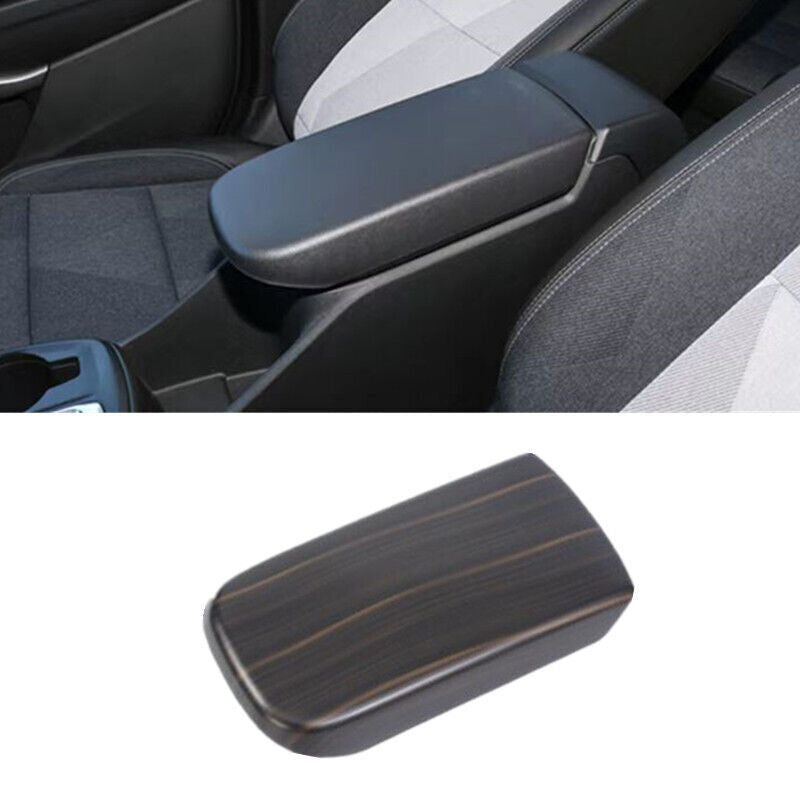 Wood Grain Central Armrest Storage Box Cover Trim for Chevrolet Trax 2023 2024