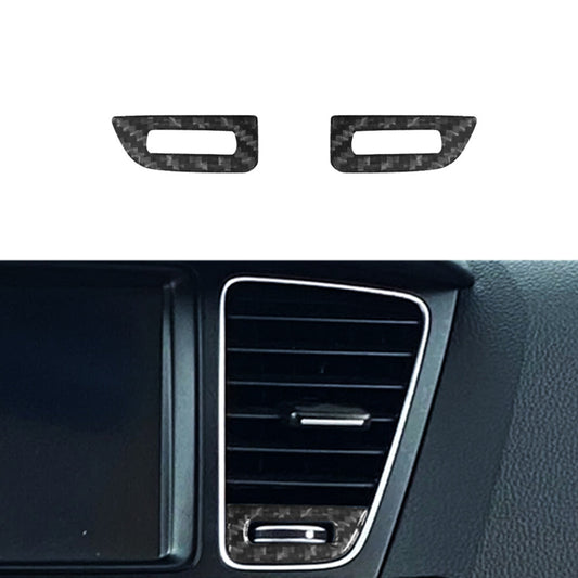 Carbon Fiber Center Air Vent Adjusts Frame Cover Trim for KIA Cadenza 2014-2016