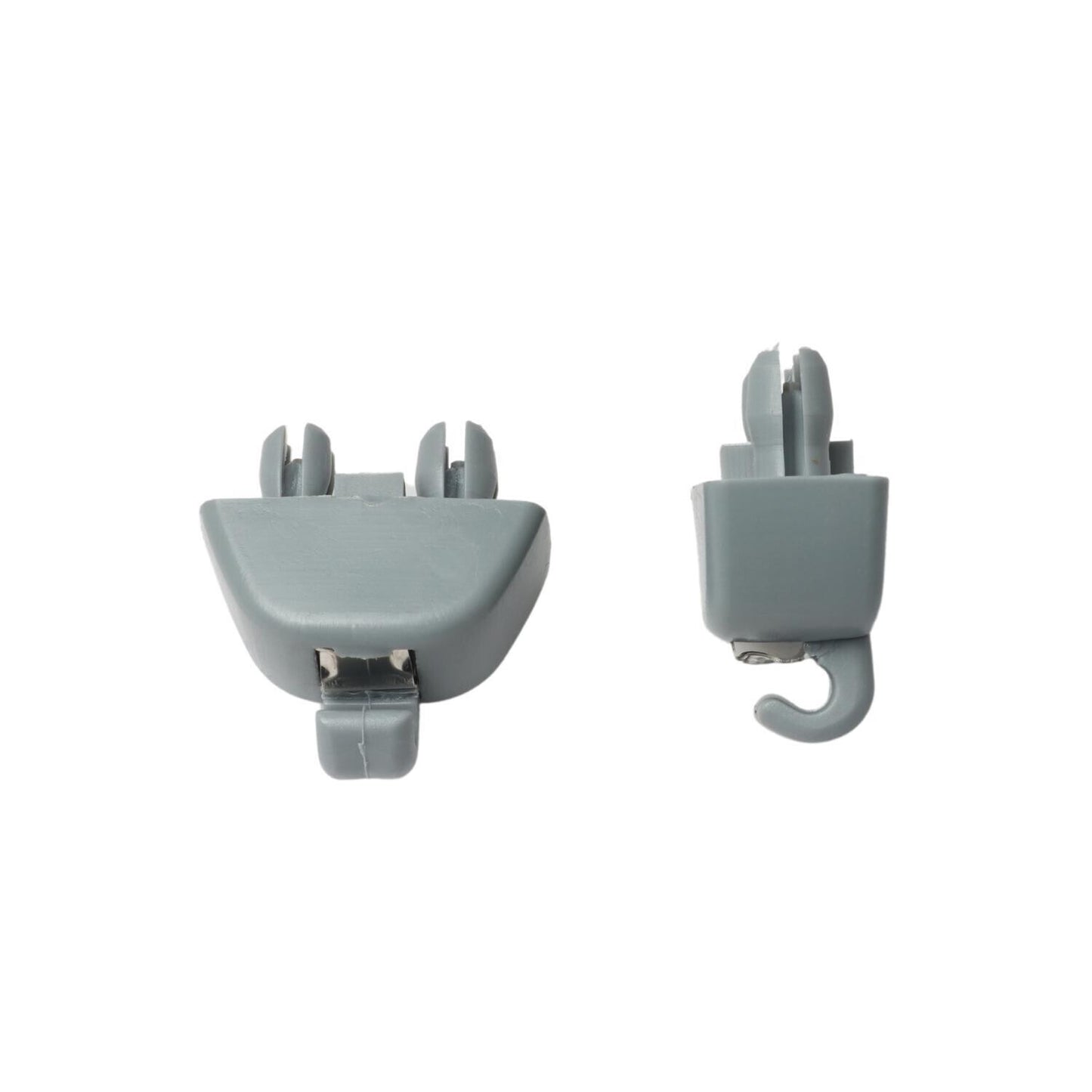 2x Gray Sun Visor Hook Clip 6R0857561Y20 Fit For 2012-2015 for VW for Volkswagen for Passat