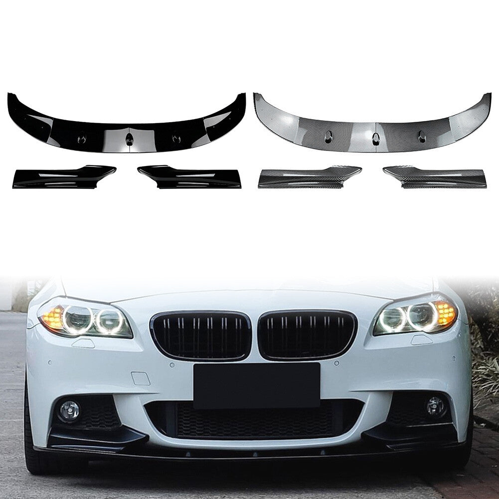Front Bumper Lip Spoiler Splitter Fit for BMW 5 Series F10 F11 M Sport 11-17 Carbon