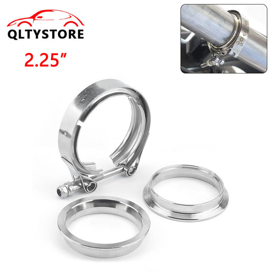 2.25-inch Stainless Steel V-Band Flange Clip Kit for Turbo Exhaust Pipes