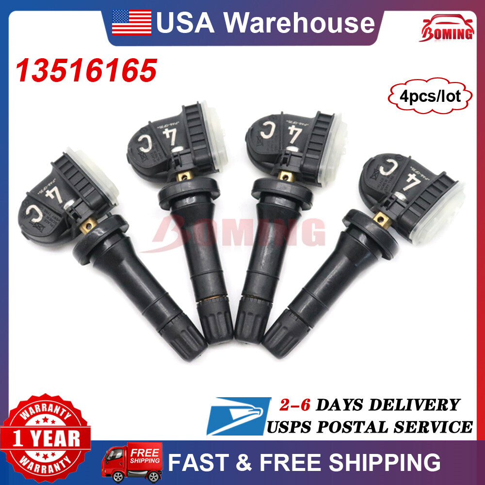 4x 13516165 NEW Tire Pressure Sensor TPMS For GM for Chevrolet Silverado for GMC 433Mhz