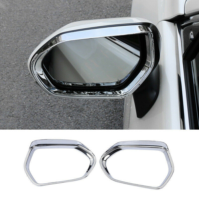 for Toyota for Camry 2018-2023 Chrome Rear View Mirror Rain Eyebrow Frame Trim Cover
