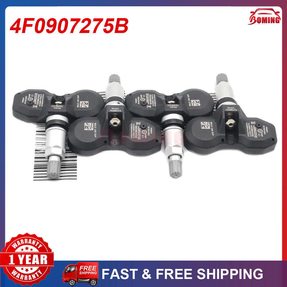 4-piece tire pressure sensor (TPMS) kit suitable for Audi for A4 , for A6 , for A8 , Q7, R8, for Volkswagen for Cayenne , Cayman 433MHz