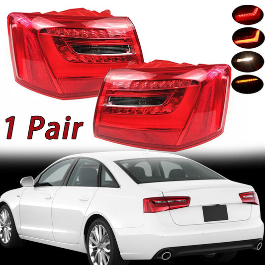 Left and Right Outer LED TailLight Brake Light for AUDI A6 2012-2016 Assembly