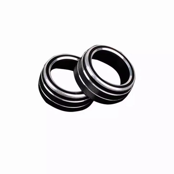 Black console air conditioning control knob ring cover for Toyota for Corolla 2019 - 2024