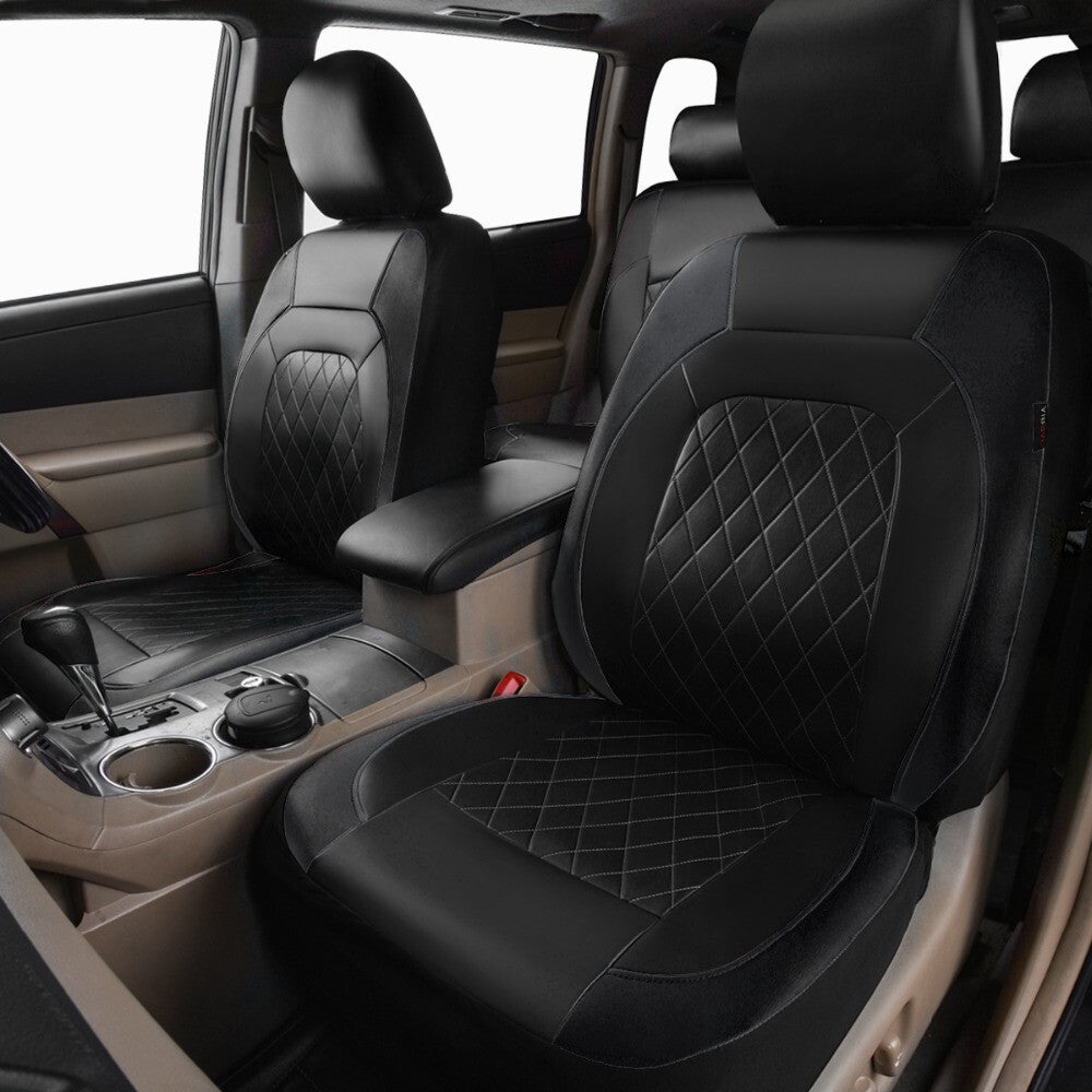 Waterproof Leather Front Car for Seat Covers Protectors 2pcs Fit for Toyota for Camry