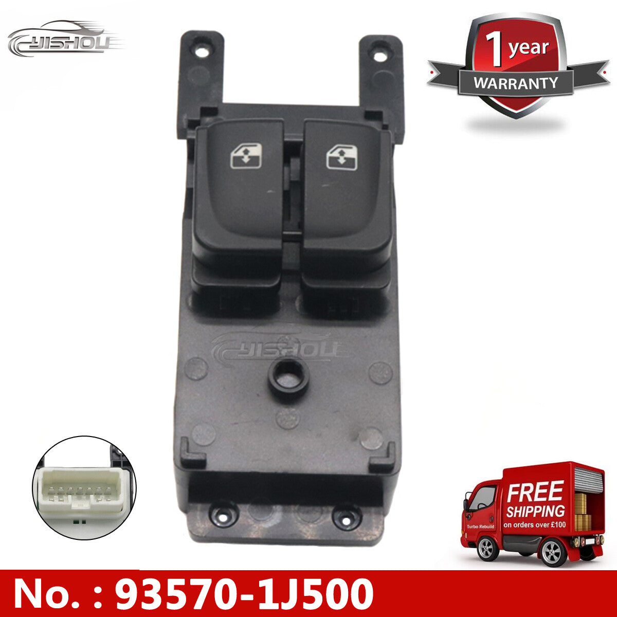Power Master power window switch for Hyundai i800 I20 2007-2015 93570-1J500