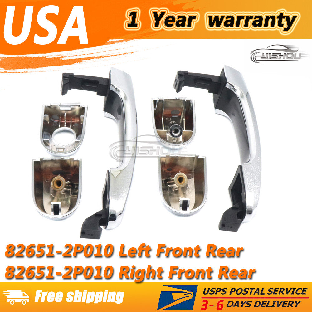 Right Left Exterior Chrome Outside Door Handle For 11-15 for Kia Sorento 82651-2P010