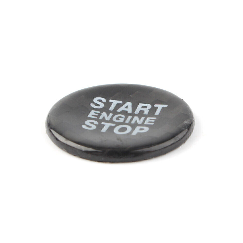 Black Carbon Engine Ignition Start Button Cover Fit for Alfa Romeo Giulia for Stelvio