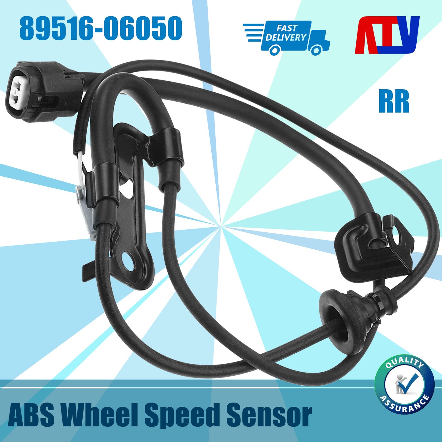 for Toyota for Camry 07-09 FWD for Lexus ES350 Rear Right Side ABS Wheel Speed Sensor