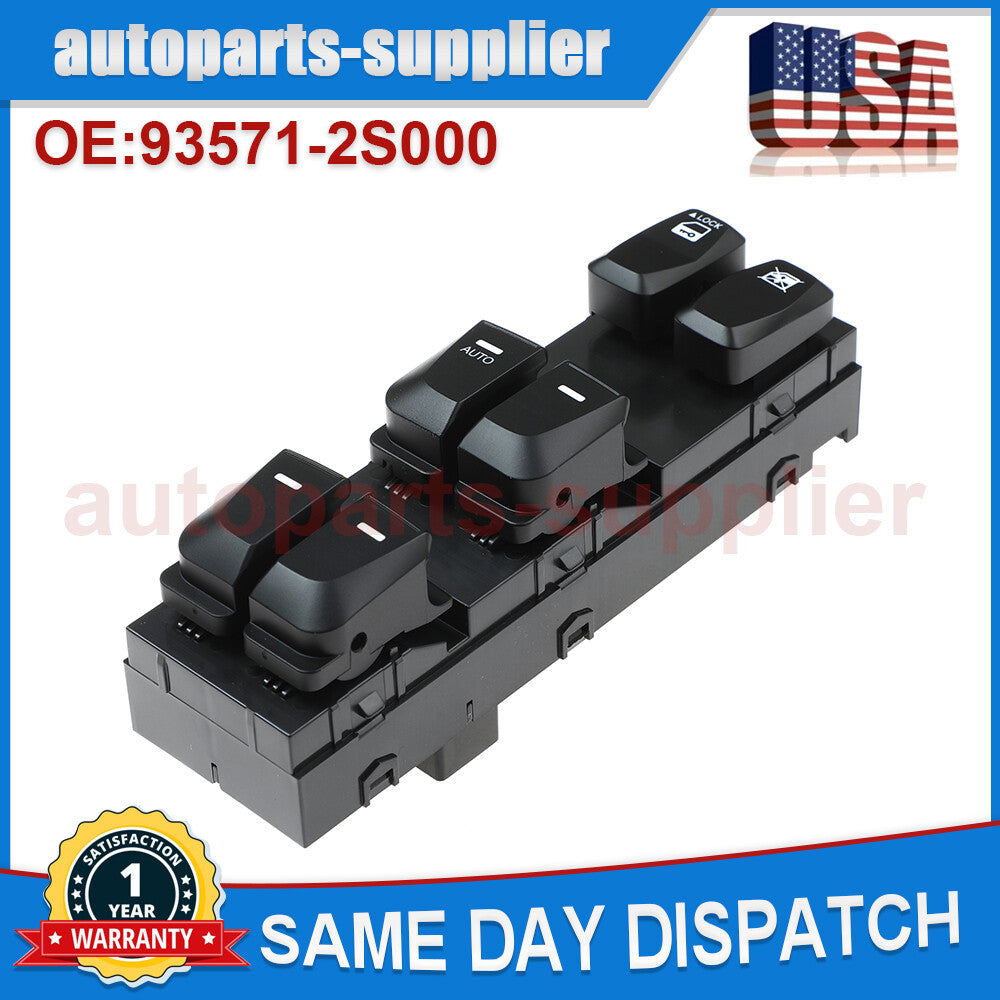 Master Power Door and Window Switch 93571-2S000 for Hyundai for Tucson 2010-15 2.0L and 2.4L models.