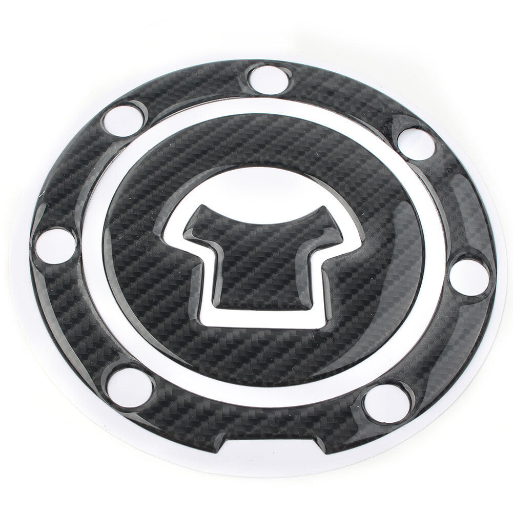 For 03-15 for Honda CBR600RR Carbon Fiber Look Gas Tank Fuel Cap Cover Protector Pad