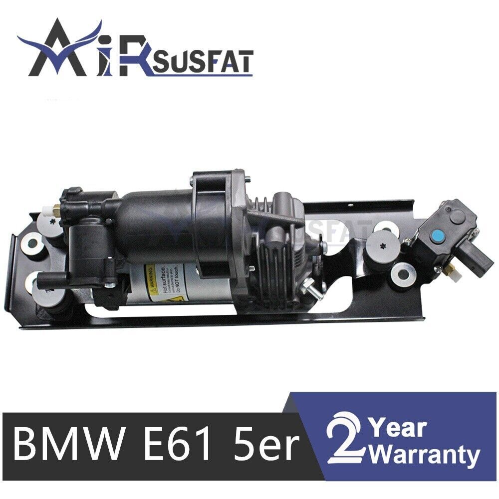 2 Air Suspension Spring Bags  1 Air Compressor Pump for BMW 5ER E61 2003-2010