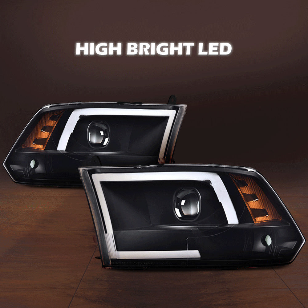 LED Tianlu DRL Suitable for Version 09-18 for Ram 1500 2500 3500 Black Cedar