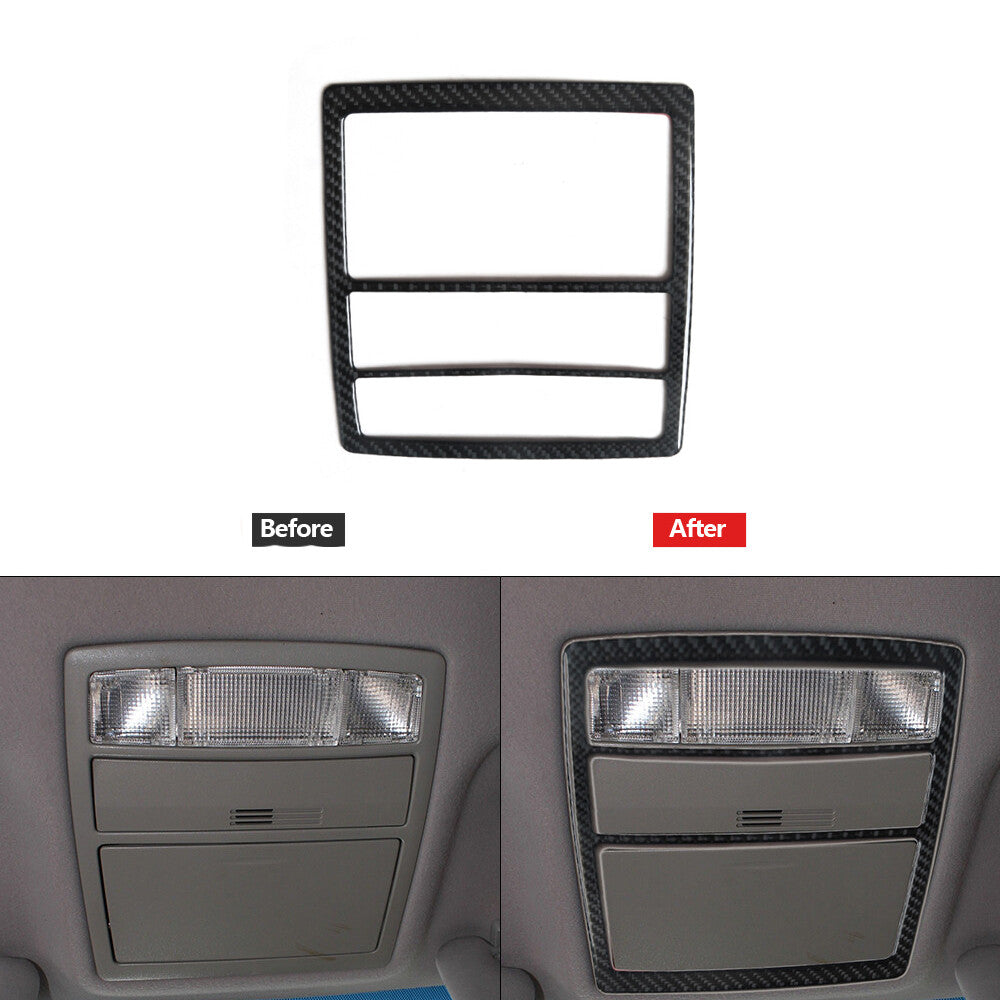 Carbon Fiber Overhead Readling Light Frame Trim Cover for Toyota for Camry 2007-2011
