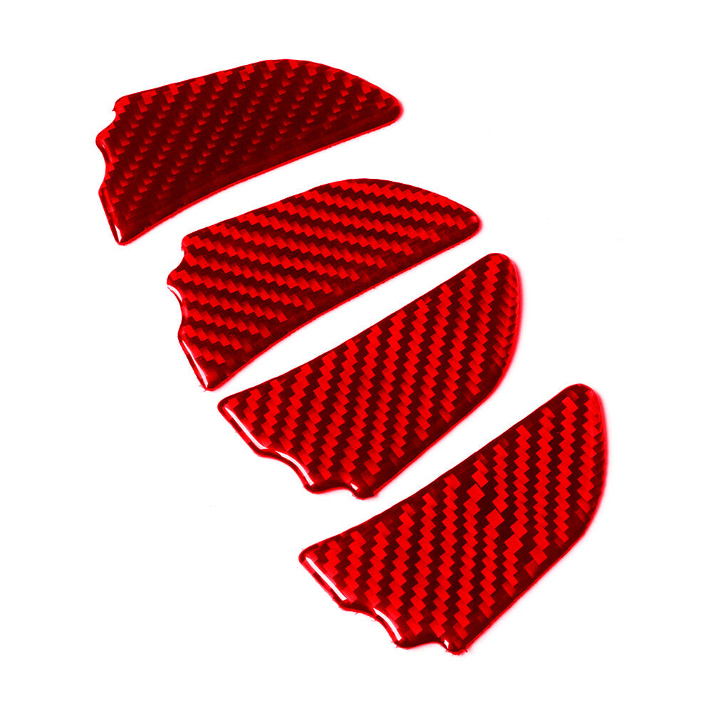 Red for Subaru Forester 2013-2018 Carbon Fiber Interior Door Handle Bowl Cover
