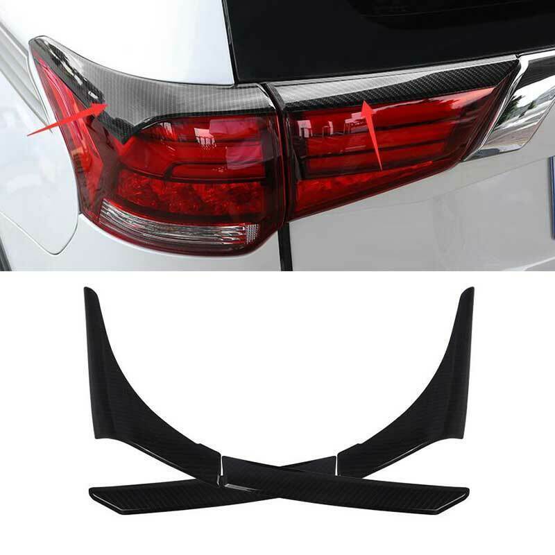 for Mitsubishi Outlander 16-20 Carbon Fiber Rear Lamp Taillight decor Strip Trim