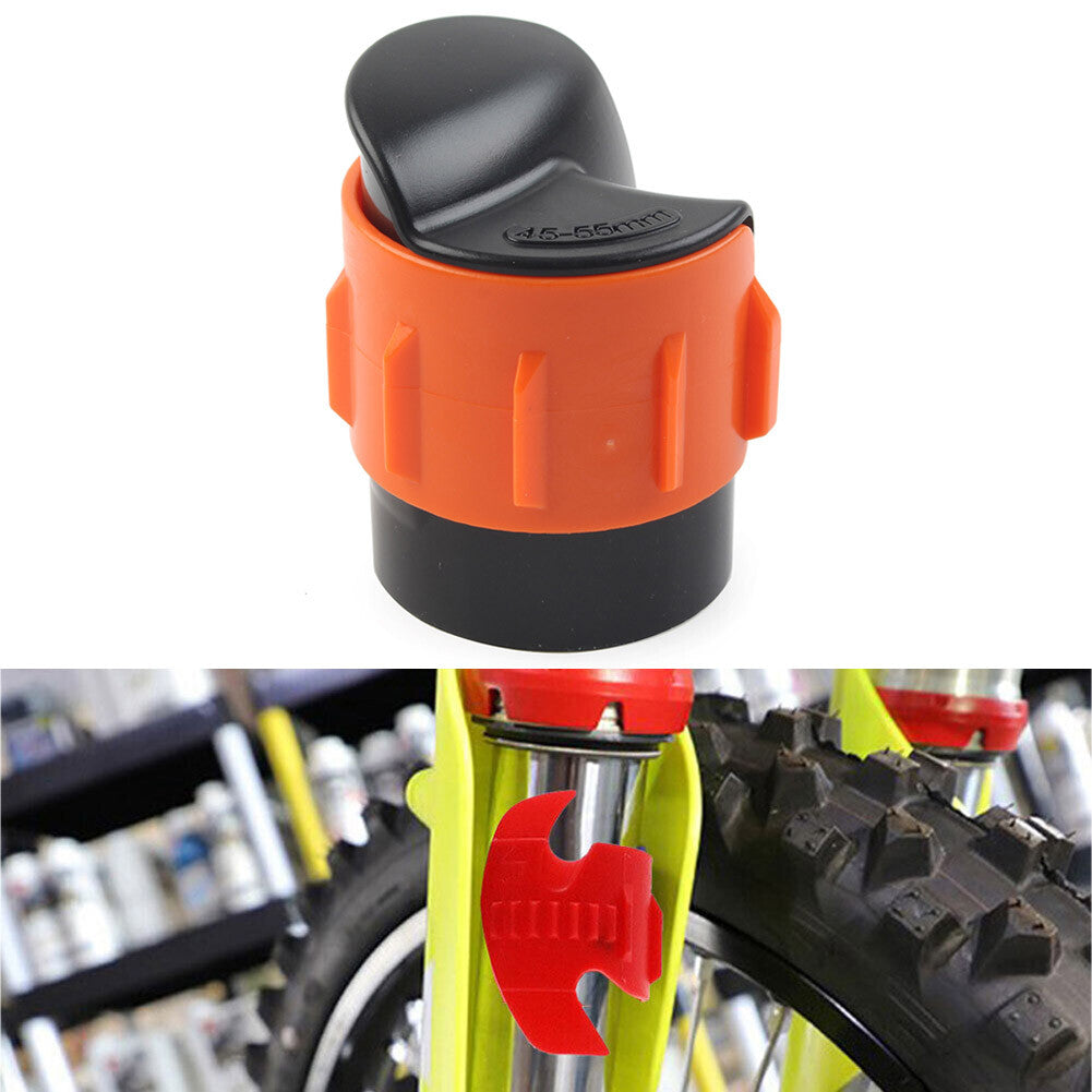 45-55mm Front Fork Shock Absorber Oil Seal Cleaning Tool Universal Motor Orange