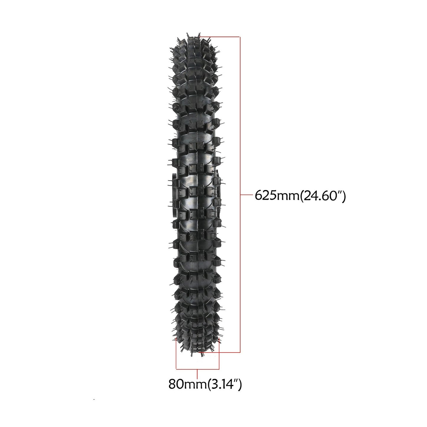 45/48 mm front fork + 19-inch wheels with 70/100-19 tires suitable for Apollo Pit SSR bicycles 150cc-250cc.