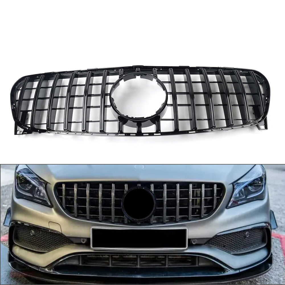 Fit for Mercedes-Benz GLA Class X156 GLA200 2017-2020 GTR Style Front Bumper Grille
