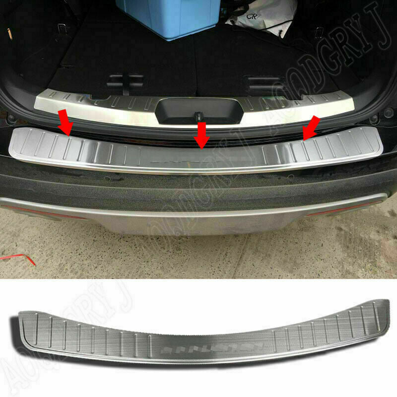 for Ford Explorer 2013-2015 silver Rear Bumper Protector Plate Cover Trim Guard