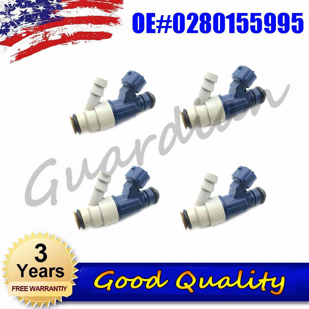 4PCS Fuel Injector 0280155995 for VOLKSWAGEN for JETTA 2001-2005 for GOLF 2000-03 BEETLE