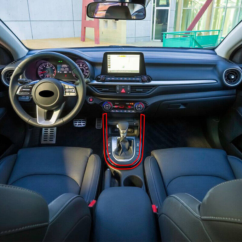 Carbon Fiber Center Console Gear Shift Frame Trim for Kia Forte K3 GT 2019-2023