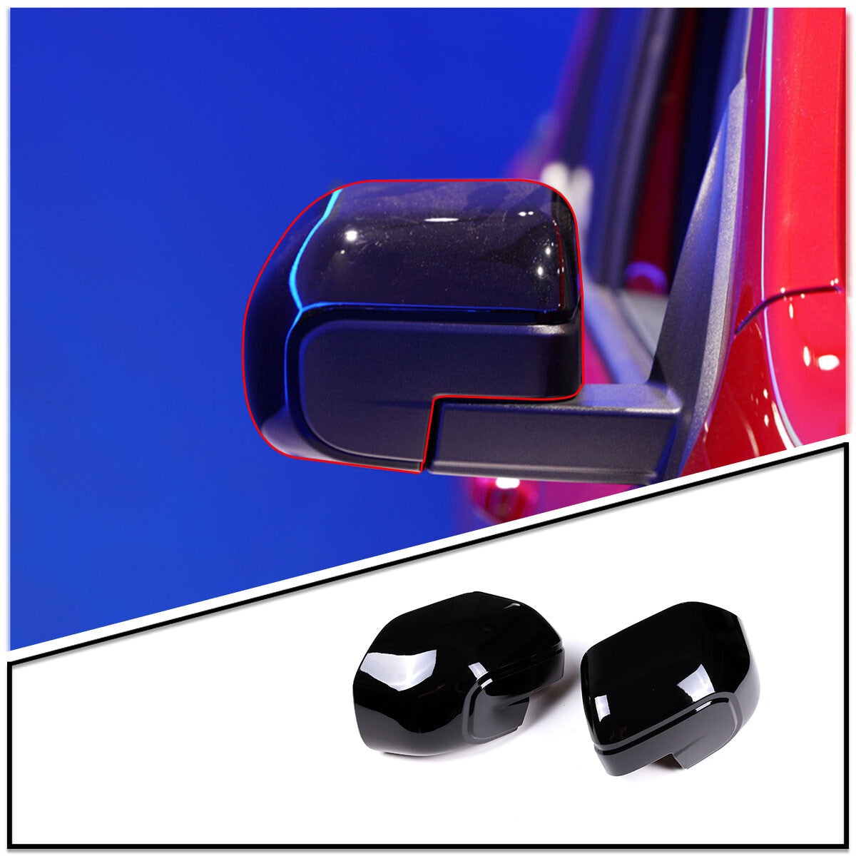 Carbon fiber front drain cup holder trim frame for Toyota Tundra 2022 - 2023