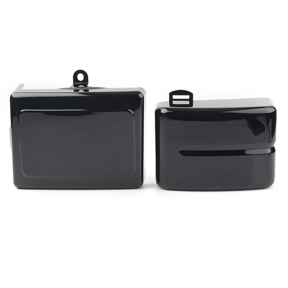 Batterie Abdeckung Seitendeckel Schwarz F¨¹r for Harley Dyna Fat Street Bob