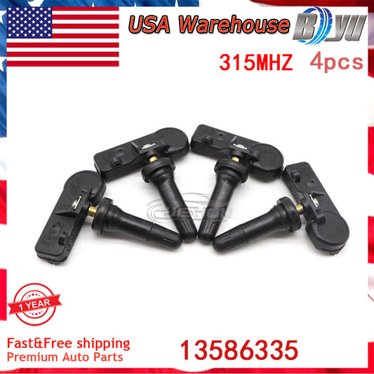 4PCS New Tire Air Pressure Sensor 13586335 25920615 Fits for Chevrolet for Buick for GMC