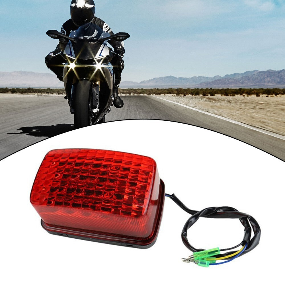 Red LED Tail Light Assembly DRL + Brake Lights Add-on For XT 225 250 350