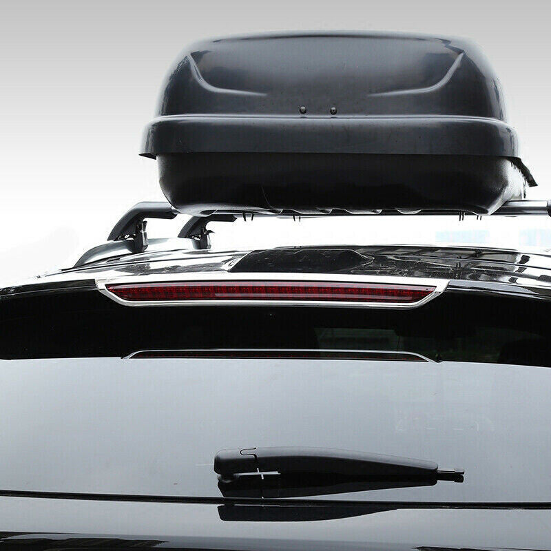 for Lincoln MKX 2015-2018 Chrome Rear Spoiler Wing Brake Light Frame Trim Cover